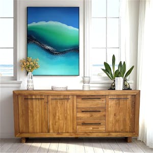 Buffet enfilade en teck recyclé naturel KERALA